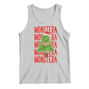 Merry Monstera Tank Top Plant Lover Christmas Gift TS12 Ash Print Your Wear