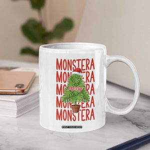 Merry Monstera Coffee Mug Plant Lover Christmas Gift TS12 Print Your Wear