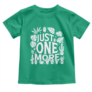 Plant Lover Humor Toddler T Shirt Just One More TS12 Irish Green Print Your Wear