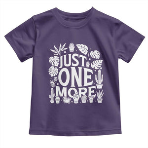Plant Lover Humor Toddler T Shirt Just One More TS12 Purple Print Your Wear