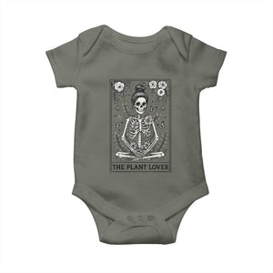 Dark Humor Tarot Card Plant Lover Gift Baby Onesie TS12 Military Green Print Your Wear