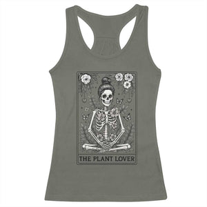 Dark Humor Tarot Card Plant Lover Gift Racerback Tank Top TS12 Military Green Print Your Wear