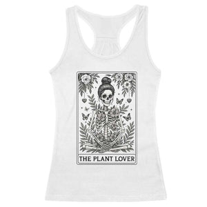 Dark Humor Tarot Card Plant Lover Gift Racerback Tank Top TS12 White Print Your Wear