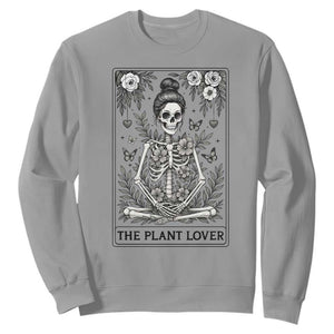 Dark Humor Tarot Card Plant Lover Gift Sweatshirt TS12 Sport Gray Print Your Wear
