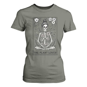 Dark Humor Tarot Card Plant Lover Gift T Shirt For Women TS12 Military Green Print Your Wear