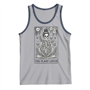 Dark Humor Tarot Card Plant Lover Gift Tank Top TS12 Athletic Heather Navy Print Your Wear