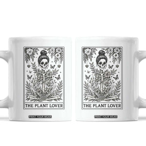 Dark Humor Tarot Card Plant Lover Gift Coffee Mug TS12 White Print Your Wear