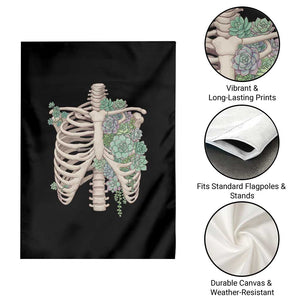 Succulent Body Skeleton Garden Flag Creepy Plant Lover Gift TS12 Print Your Wear