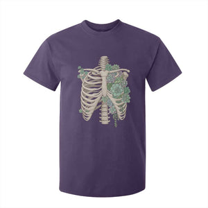Succulent Body Skeleton T Shirt For Kid Creepy Plant Lover Gift TS12 Purple Print Your Wear