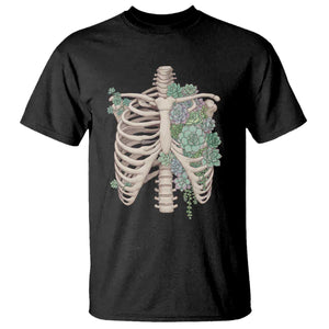 Succulent Body Skeleton T Shirt Creepy Plant Lover Gift TS12 Black Print Your Wear