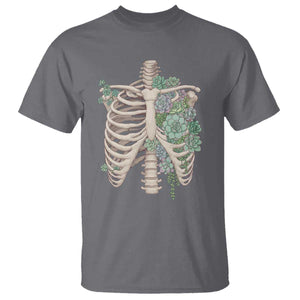 Succulent Body Skeleton T Shirt Creepy Plant Lover Gift TS12 Charcoal Print Your Wear