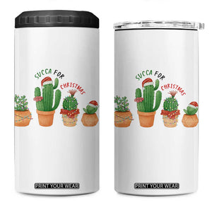 Funny Succulent Plant Lover Gift 4 in 1 Can Cooler Tumbler Succa For Christmas TS12 One Size: 16 oz White Print Your Wear