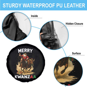 Funny Black Santa Cowboy Spare Tire Cover Merry Kwanzaa Cultural Pride Gift TS12 Print Your Wear