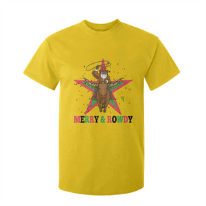 Merry And Rowdy Kwanzaa Santa Cowboy Christmas Gift T Shirt For Kid TS12 Daisy Print Your Wear
