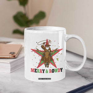 Merry And Rowdy Kwanzaa Santa Cowboy Christmas Gift Coffee Mug TS12 Print Your Wear