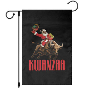 Happy Kwanzaa Garden Flag Rodeo Black Santa African American Holiday Gift TS12 Black Print Your Wear