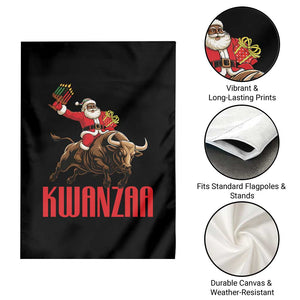Happy Kwanzaa Garden Flag Rodeo Black Santa African American Holiday Gift TS12 Print Your Wear