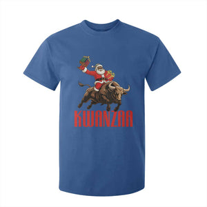 Happy Kwanzaa T Shirt For Kid Rodeo Black Santa African American Holiday Gift TS12 Royal Blue Print Your Wear
