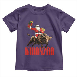 Happy Kwanzaa Toddler T Shirt Rodeo Black Santa African American Holiday Gift TS12 Purple Print Your Wear