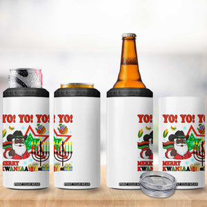 Merry Kwanzaa Black Santa Cowboy 4 in 1 Can Cooler Tumbler African Heritage Celebration Gift TS12 Print Your Wear