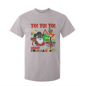 Merry Kwanzaa Black Santa Cowboy T Shirt For Kid African Heritage Celebration Gift TS12 Ice Gray Print Your Wear