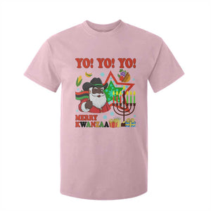 Merry Kwanzaa Black Santa Cowboy T Shirt For Kid African Heritage Celebration Gift TS12 Light Pink Print Your Wear
