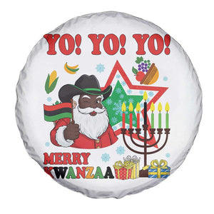 Merry Kwanzaa Black Santa Cowboy Spare Tire Cover African Heritage Celebration Gift TS12 Print Your Wear
