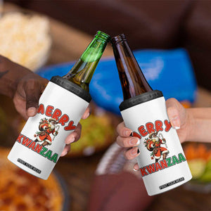 Merry Kwanzaa Cowboy Black Santa 4 in 1 Can Cooler Tumbler African American Christmas Gift TS12 Print Your Wear