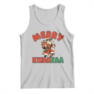 Merry Kwanzaa Cowboy Black Santa Tank Top African American Christmas Gift TS12 Ash Print Your Wear