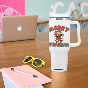 Merry Kwanzaa Cowboy Black Santa Tumbler With Handle African American Christmas Gift TS12 Print Your Wear