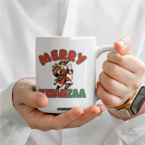 Merry Kwanzaa Cowboy Black Santa Coffee Mug African American Christmas Gift TS12 Print Your Wear