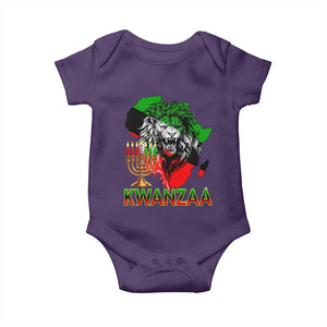 King Lion Of Africa Kwanzaa Map Baby Onesie Heritage Pride Gift TS12 Purple Print Your Wear