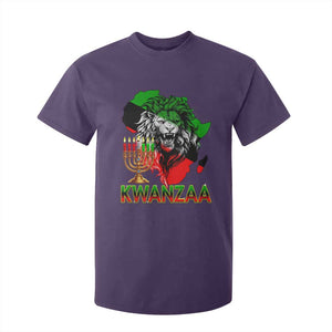 King Lion Of Africa Kwanzaa Map T Shirt For Kid Heritage Pride Gift TS12 Purple Print Your Wear