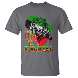 King Lion Of Africa Kwanzaa Map T Shirt Heritage Pride Gift TS12 Charcoal Print Your Wear