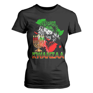 King Lion Of Africa Kwanzaa Map T Shirt For Women Heritage Pride Gift TS12 Black Print Your Wear