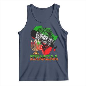 King Lion Of Africa Kwanzaa Map Tank Top Heritage Pride Gift TS12 Navy Print Your Wear
