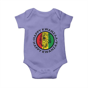 Happy Kwanzaa King Lion Of Africa Heritage Gift Baby Onesie TS12 Violet Print Your Wear