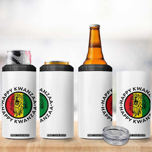 Happy Kwanzaa King Lion Of Africa Heritage Gift 4 in 1 Can Cooler Tumbler TS12 Print Your Wear
