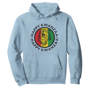 Happy Kwanzaa King Lion Of Africa Heritage Gift Hoodie TS12 Light Blue Print Your Wear