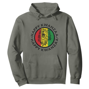 Happy Kwanzaa King Lion Of Africa Heritage Gift Hoodie TS12 Military Green Print Your Wear