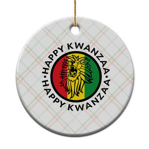 Happy Kwanzaa King Lion Of Africa Heritage Gift Ceramic Ornament TS12 1pc Christmas Plaid Print Your Wear