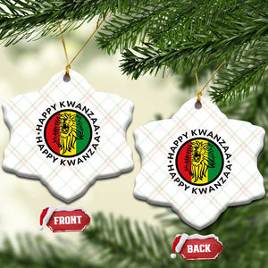 Happy Kwanzaa King Lion Of Africa Heritage Gift Ceramic Ornament TS12 Print Your Wear