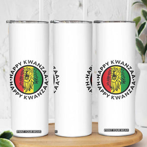 Happy Kwanzaa King Lion Of Africa Heritage Gift Skinny Tumbler TS12 Print Your Wear