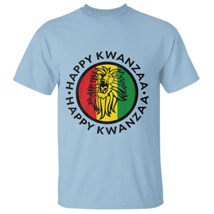 Happy Kwanzaa King Lion Of Africa Heritage Gift T Shirt TS12 Light Blue Print Your Wear