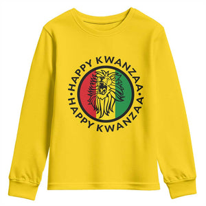Happy Kwanzaa King Lion Of Africa Heritage Gift Youth Sweatshirt TS12 Daisy Print Your Wear