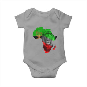 Happy Kwanzaa Lion Baby Onesie African Heritage Pride Gift For Men TS12 Sport Gray Print Your Wear