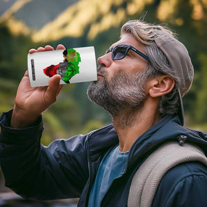 Happy Kwanzaa Lion 4 in 1 Can Cooler Tumbler African Heritage Pride Gift For Men TS12 Print Your Wear