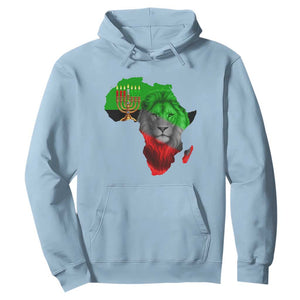 Happy Kwanzaa Lion Hoodie African Heritage Pride Gift For Men TS12 Light Blue Print Your Wear