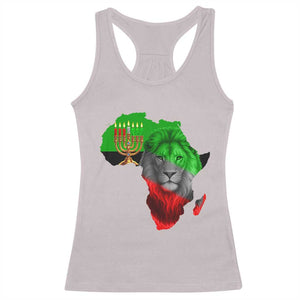 Happy Kwanzaa Lion Racerback Tank Top African Heritage Pride Gift For Men TS12 Ice Gray Print Your Wear
