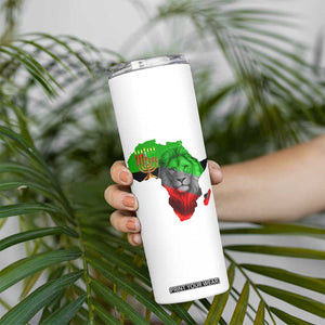 Happy Kwanzaa Lion Skinny Tumbler African Heritage Pride Gift For Men TS12 Print Your Wear
